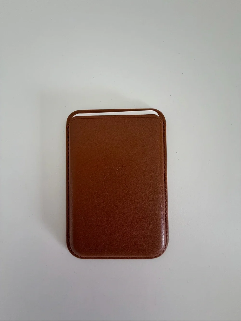Leather MagSafe Card Wallet - Brown